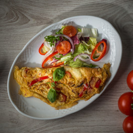 Frittata paprikával